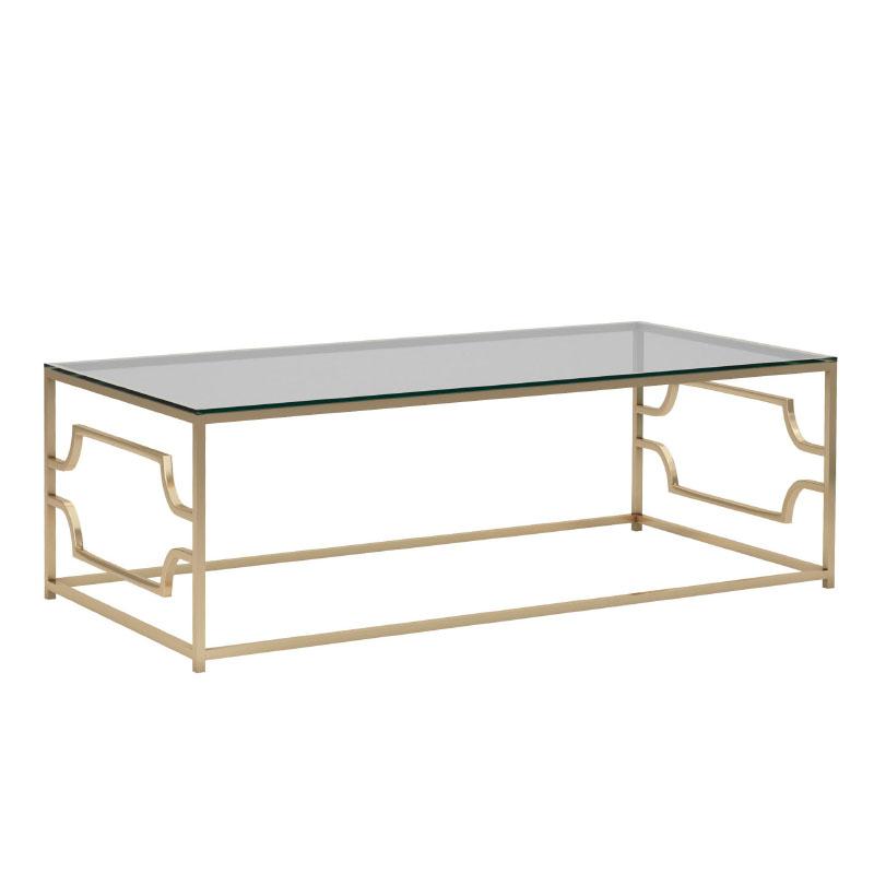 3500270035 KLUB STO METAL-STAKLO ZLATNI 120*60*40cm
