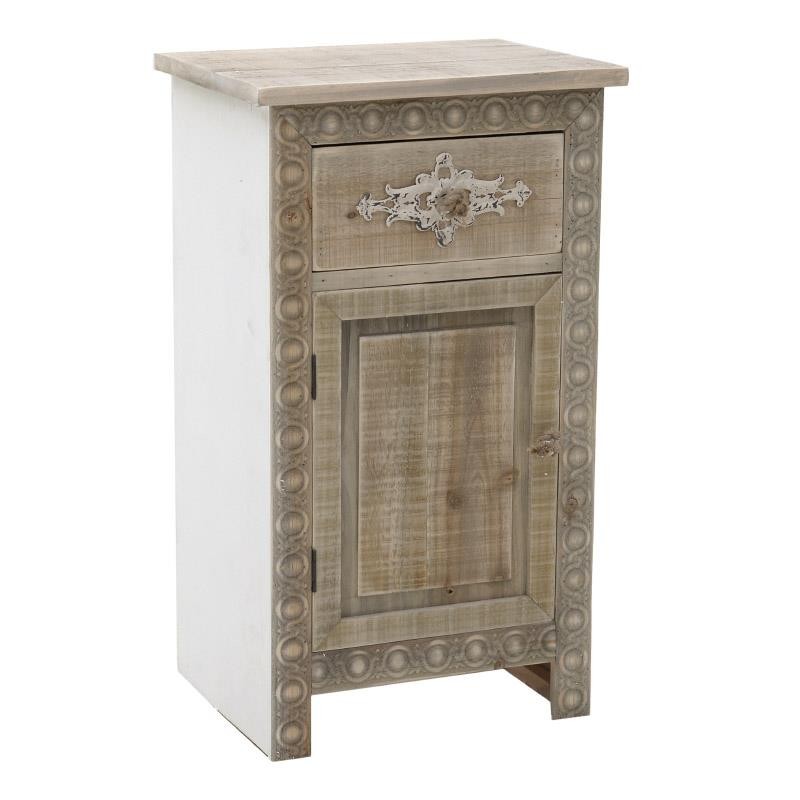 3501560051 KOMODA DRVENA BEŽ 42*33*73cm
