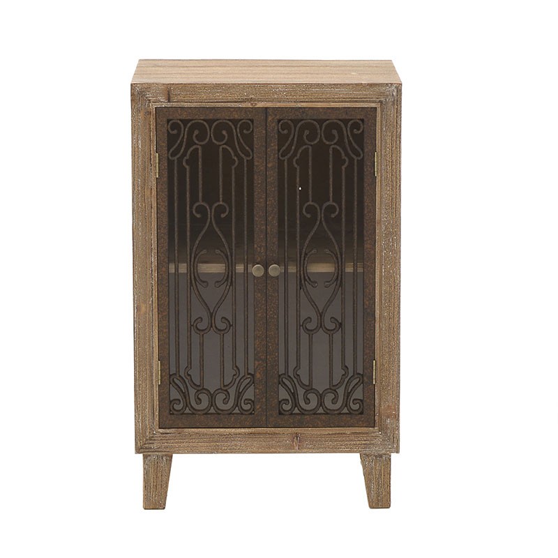 3509370004 KOMODA DRVENA NATURAL BRAON 39*39*80cm