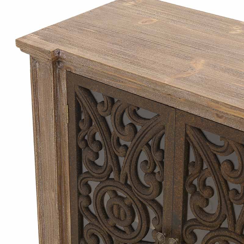 3509370003 KOMODA DRVENA NATURAL BRAON 81*40*82cm