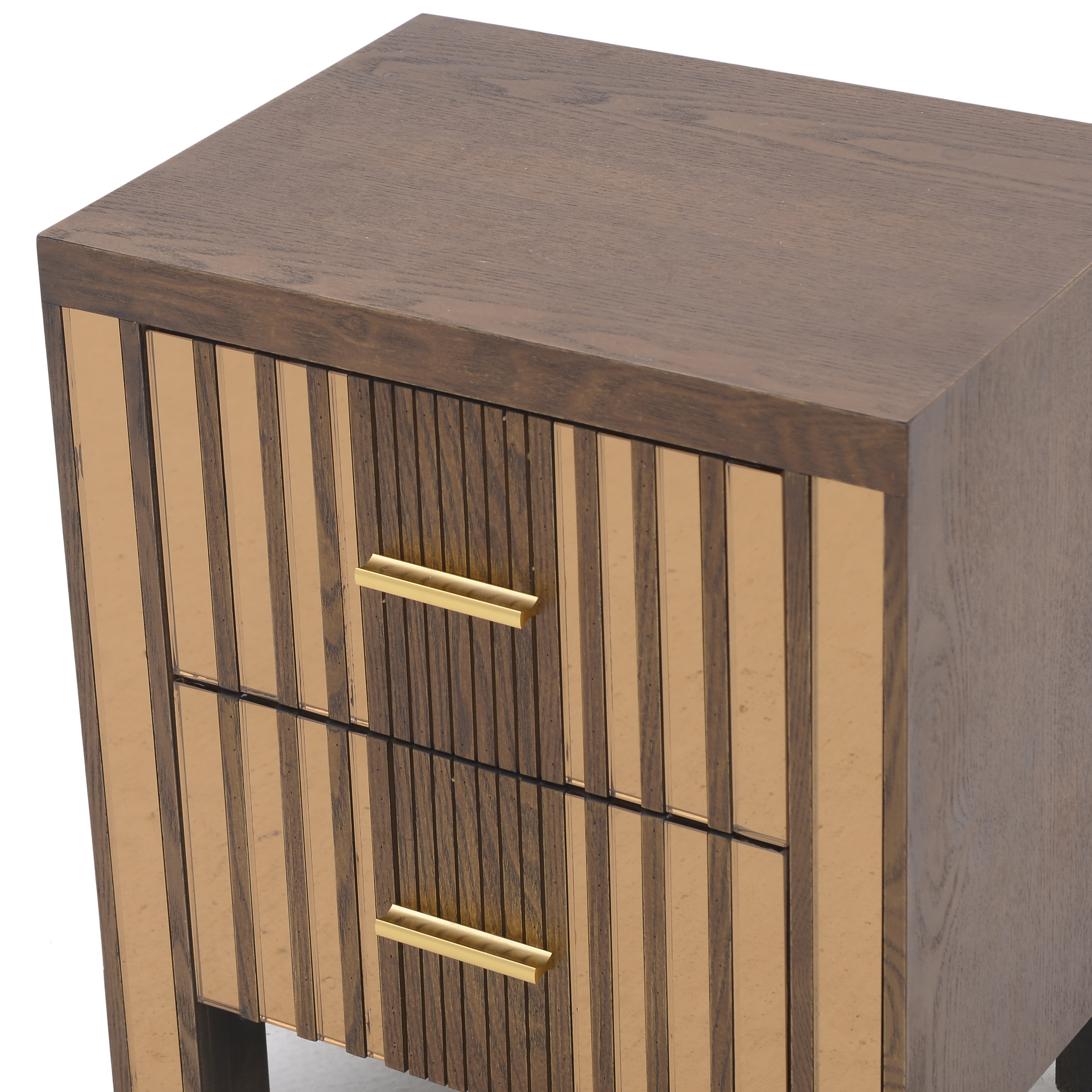 3502800009 KOMODA DRVENA NATURAL SA OGLEDALOM 40X30X47 CM