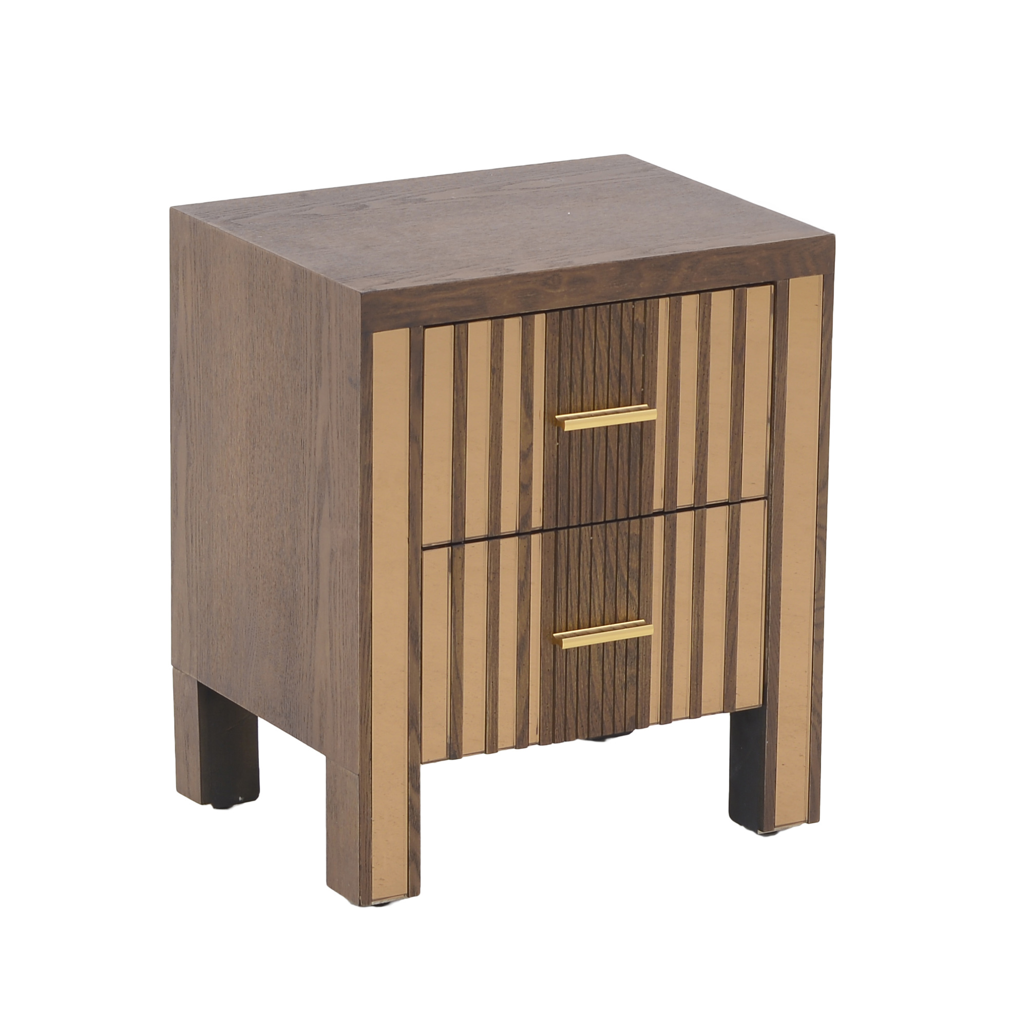 3502800009 KOMODA DRVENA NATURAL SA OGLEDALOM 40X30X47 CM