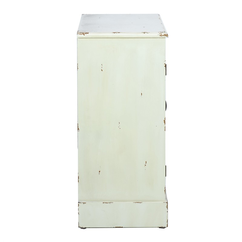 3508120042 KOMODA DRVENA U BEŽ-BELOJ BOJI 60*35*76cm