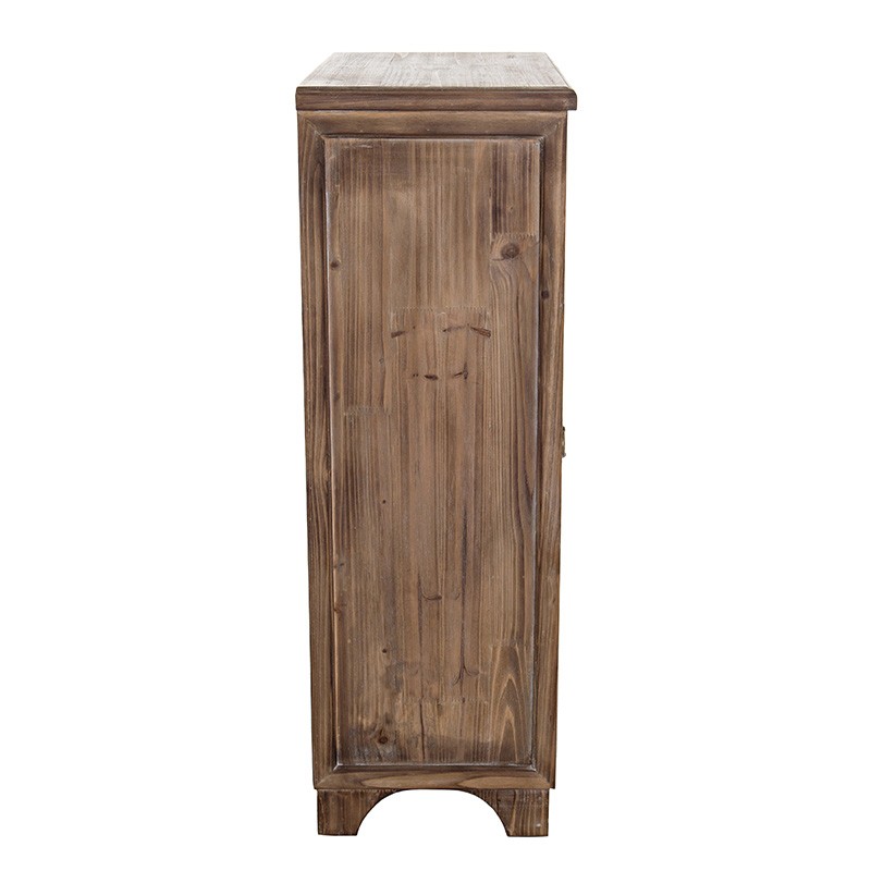 3508120034 KOMODA DRVENA U BEŽ I MINT BOJI 61*32*93cm