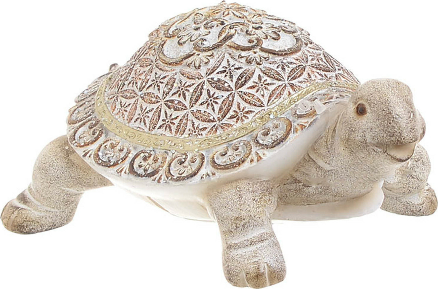 3705470701 KORNJAČA OD POLIREZINA KREM BRAON 16X12X8 CM