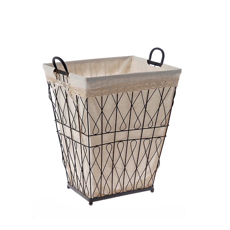 52749 KORPA ZA VEŠ METALNA SA PLATNOM 44*36*53cm