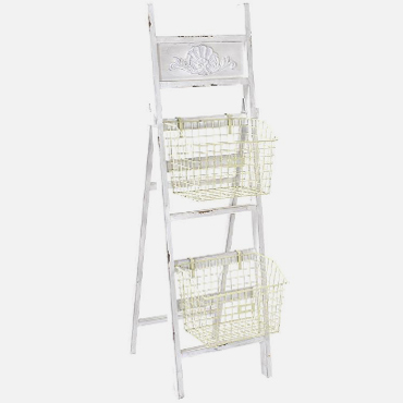 3503960007 KORPE DRVO-METAL BEŽ U OBLIKU MERDEVINA 38*16*130cm