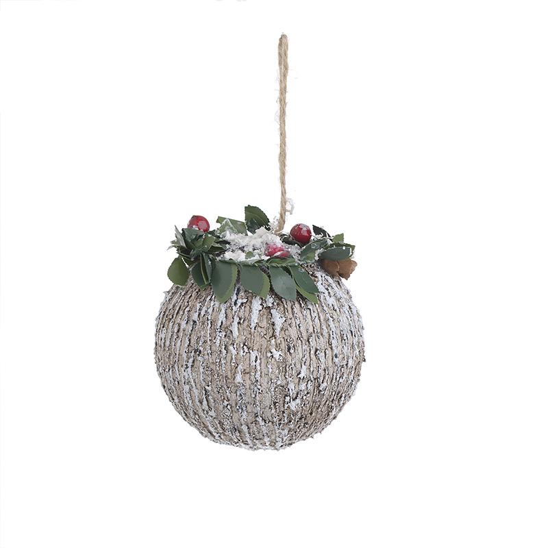 2706750482 KUGLA SREBRNA SA NG DEKORACIJOM OD STIROPORA S/4 8cm
