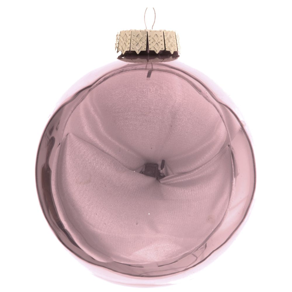 KUGLE STAKLENE ROZE 6cm SET/8