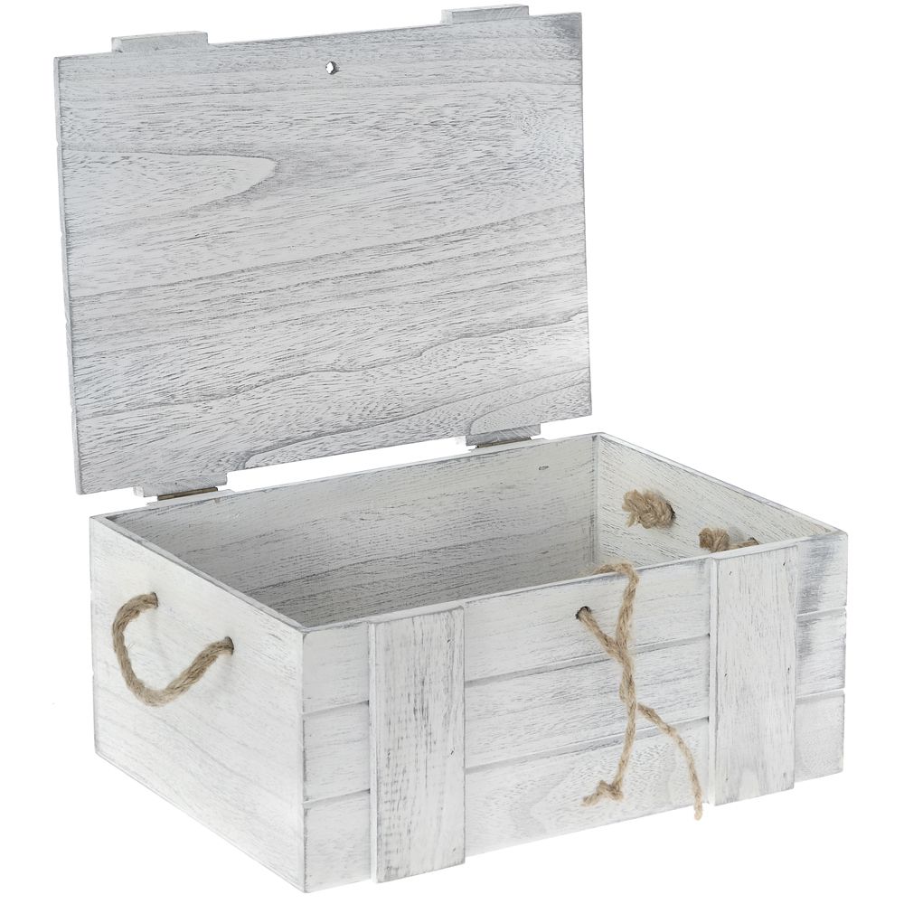 62039 KUTIJA DRVENA U OBLIKU GAJBICE 30*22*12 CM