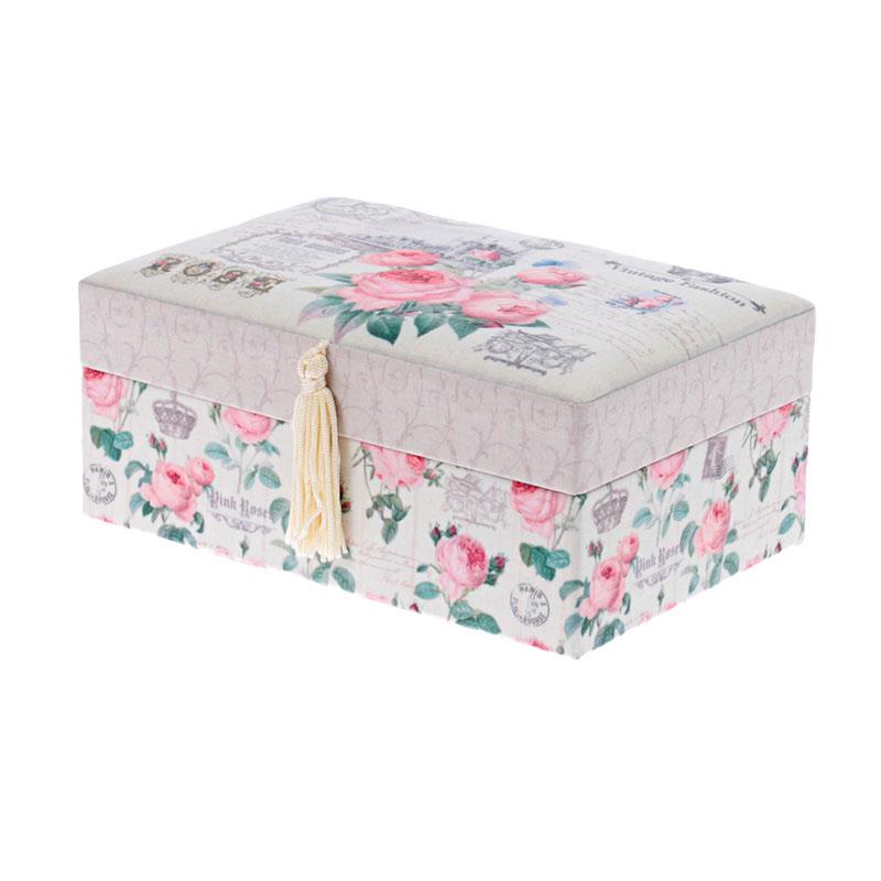 3701440246 KUTIJA ZA NAKIT OBLOŽENA PLATNIOM 18*12*7,5cm