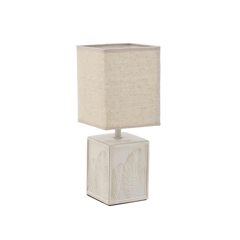 3158100012 LAMPA KERAMIČKA STONA KREM-BELA 13x23 cm