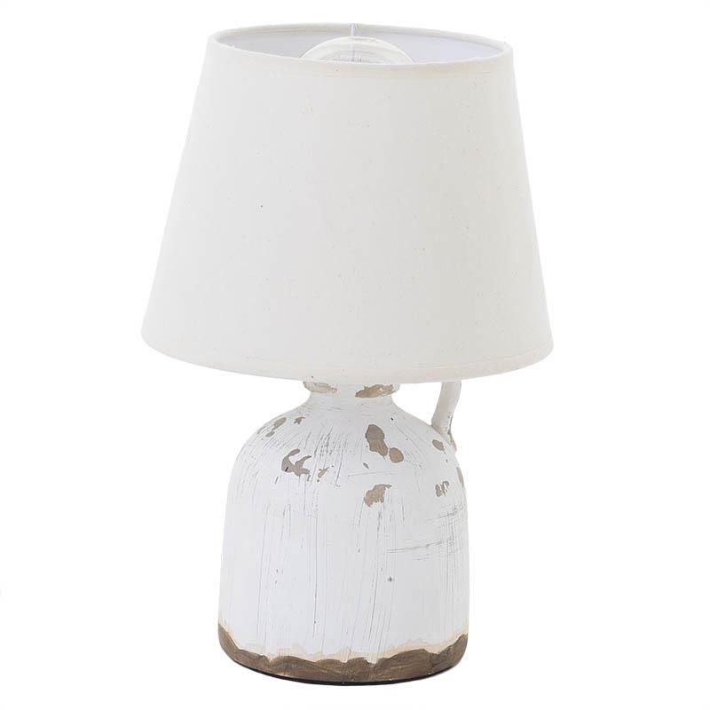 3154900006 LAMPA STONA KERAMIČKA SA PLATNENIM ABAŽUROM 