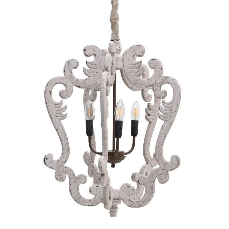 3108760124 LUSTER DRVO METAL 50X68/100 CM