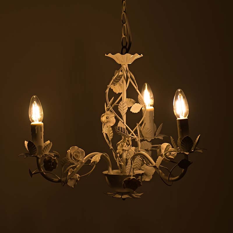 3108720029 LUSTER METALNI ZA 3 SIJALICE BELI 42*42*37/110cm