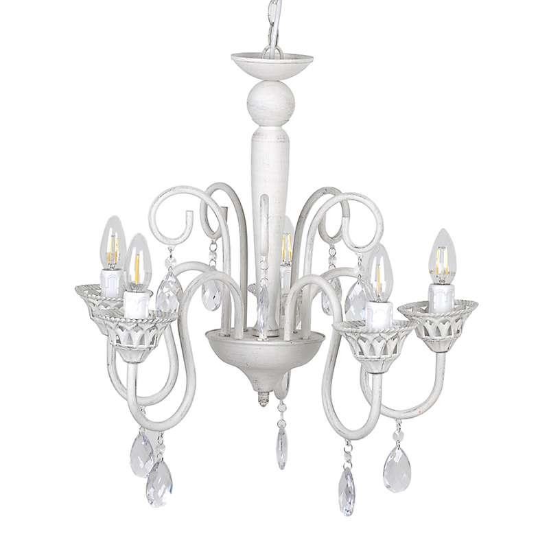 3108720031  LUSTER METALNI ZA 5 SIJALICA BEŽ 52*50*50/110cm