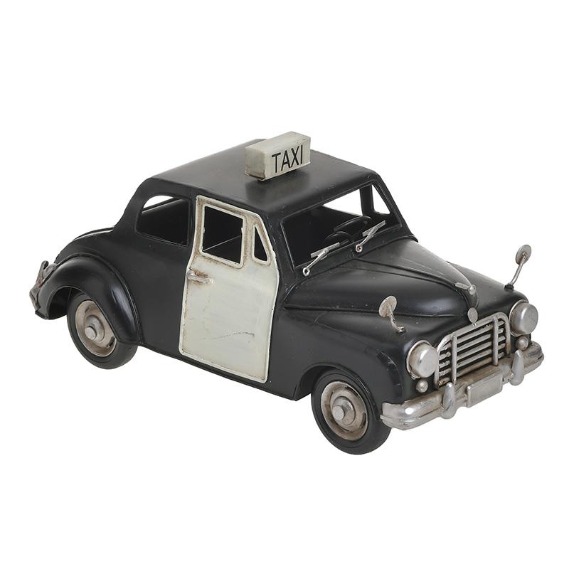 3707260285 METALNA FIGURA RETRO TAXI 26X12X12 CM