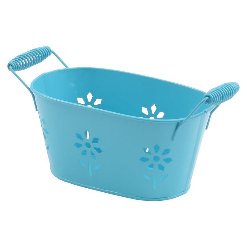 3701860008 METALNA KORPA PLAVA 18*11*8.5cm