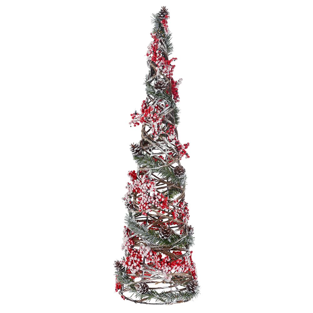 METALNA KUPA SA CRVENIM BOBICAMA 16*60 CM