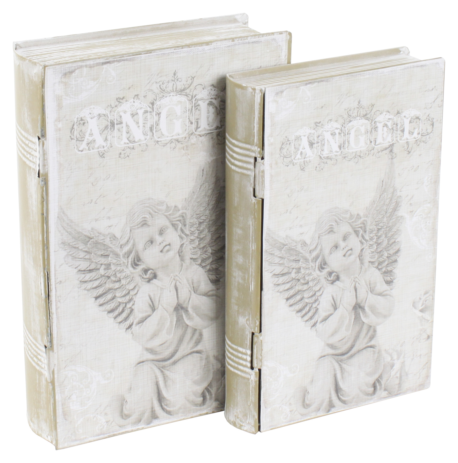 3709720010 METALNA KUTIJA KNJIGA SA ANĐELIMA S/2 24*16.5cm