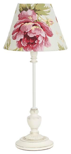 3158760029 METALNA STONA LAMPA BELA SA RUŽAMA 46cm YQ2218