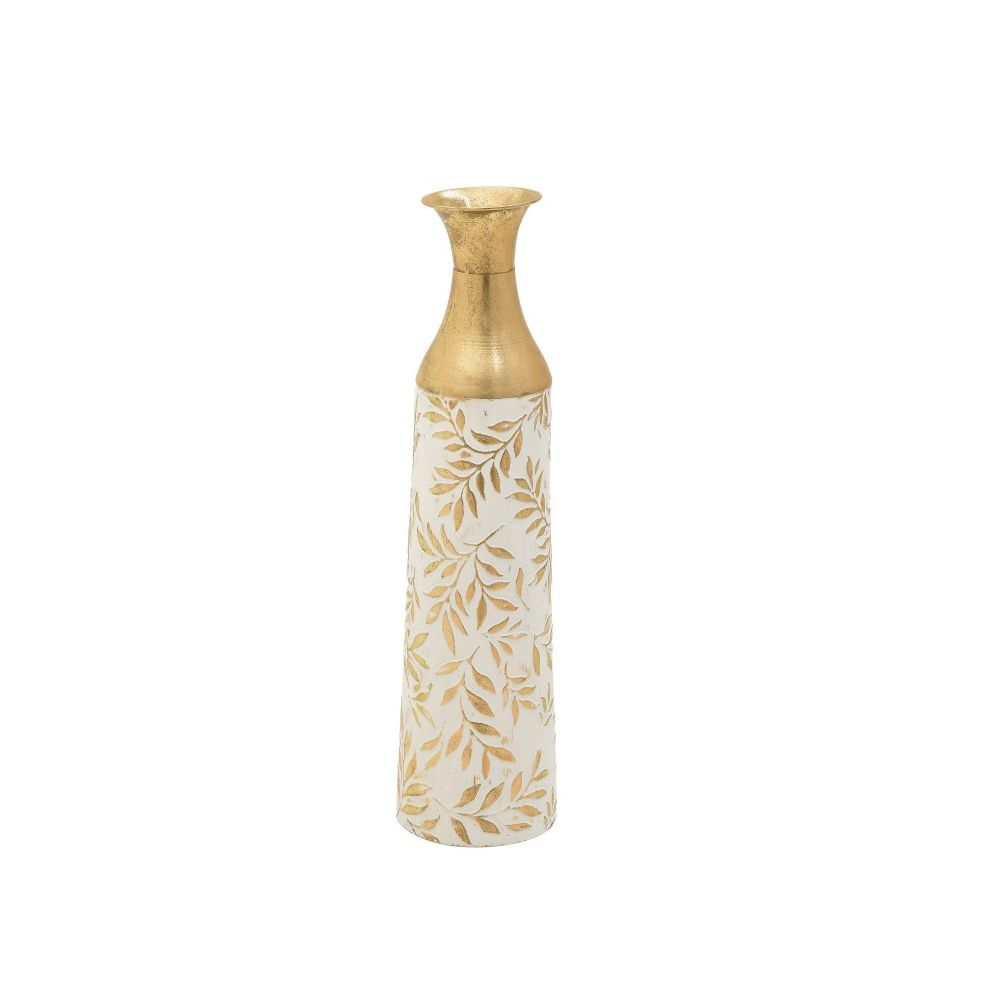 3709150063 METALNA VAZNA BELO ZLATNA 16,5*64 CM