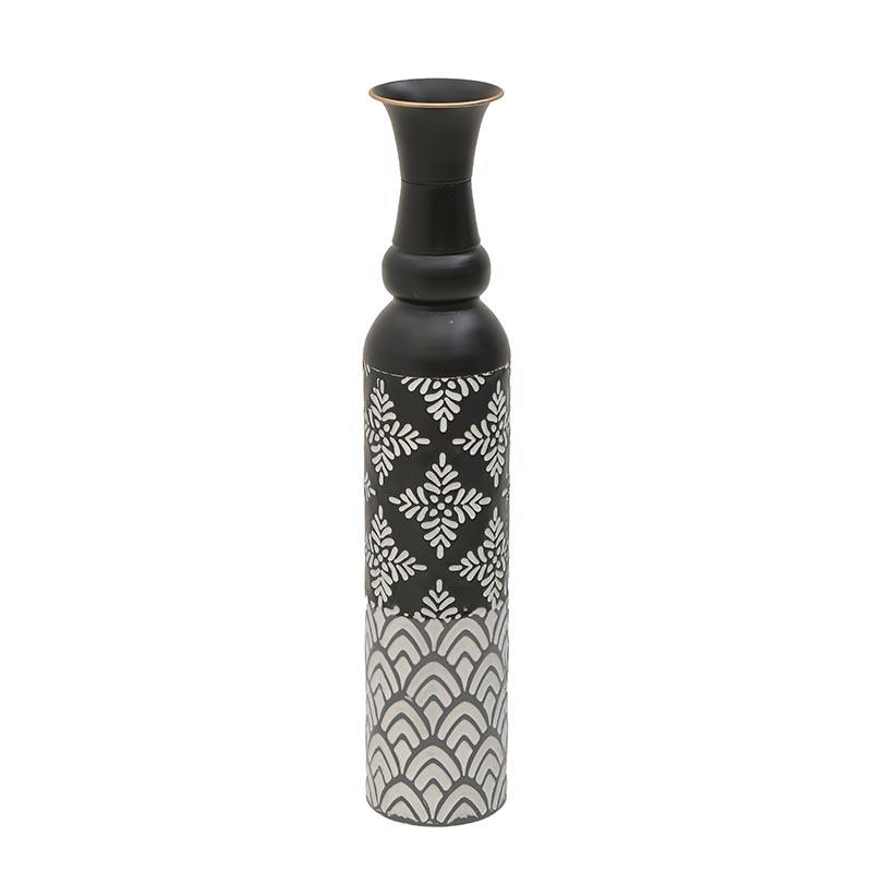 3704470238 METALNA VAZNA CRNO BELA 12X59 CM