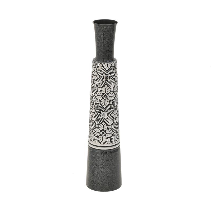 3704470239 METALNA VAZNA CRNO BELA 13X59 CM