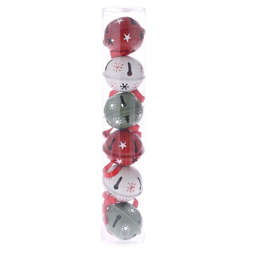 79594 METALNA ZVONCA OKRUGLA 3 BOJE SET/6 5 CM