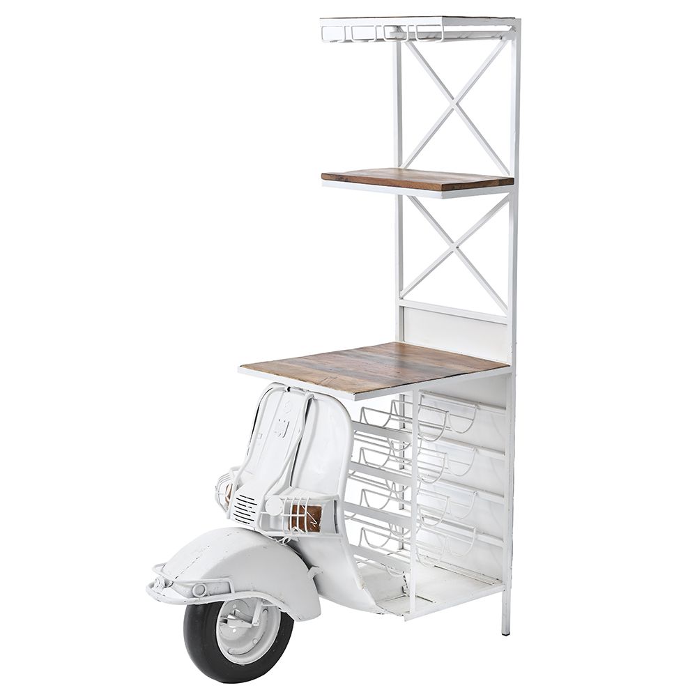 76876 METALNI BAR U OBLIKU VESPE 50*102*180 CM