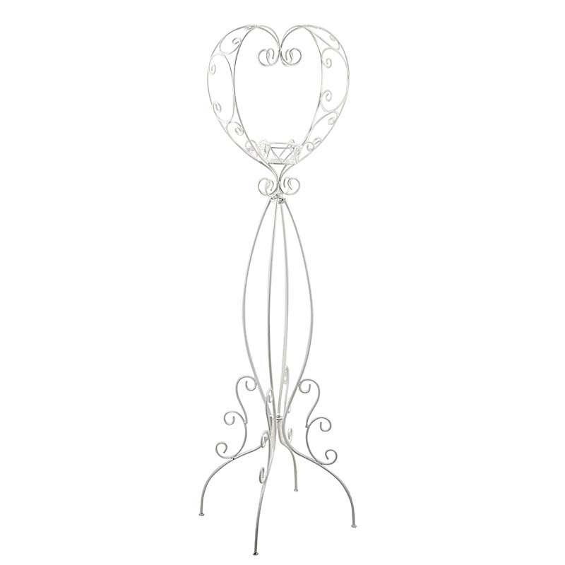 3508720002 METALNI BELI STALAK ZA CVEĆE 38*30*120cm