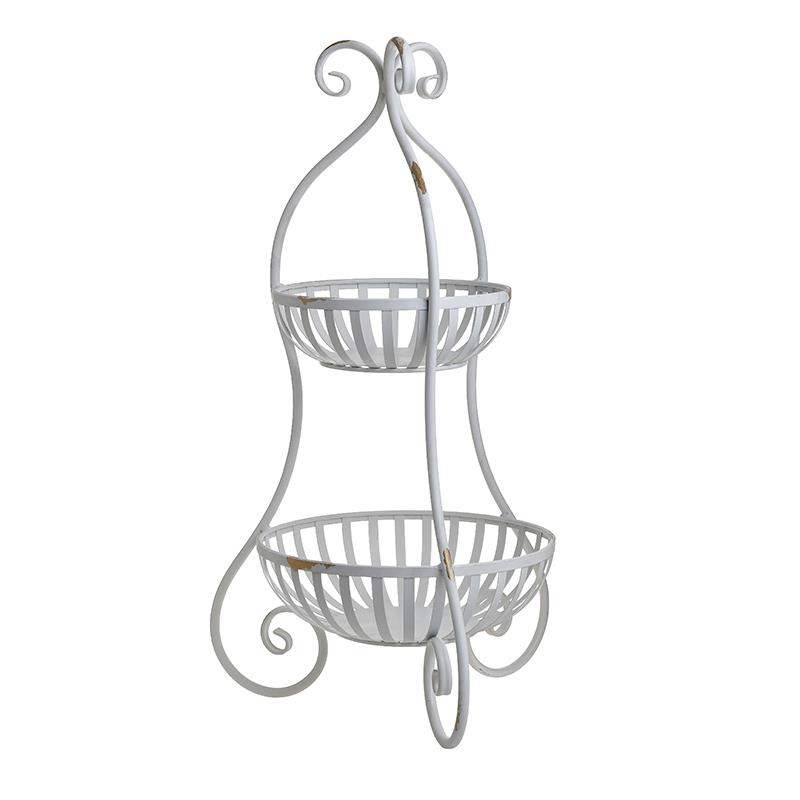 3706090065 METALNI ETAŽER BELI 37X37X72 CM