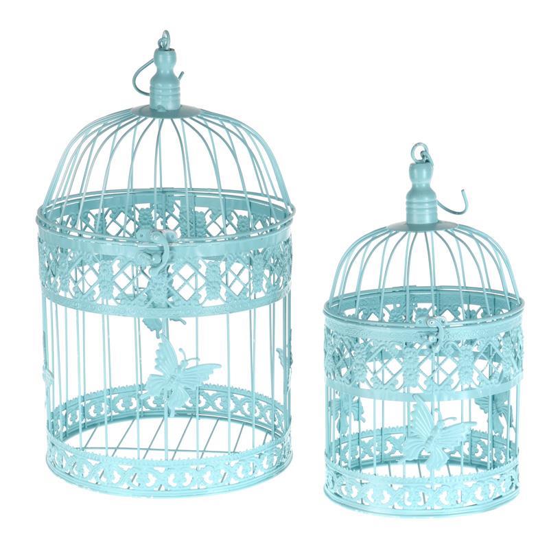 3702070063 METALNI KAVEZ PLAVI S/2 25*52cm