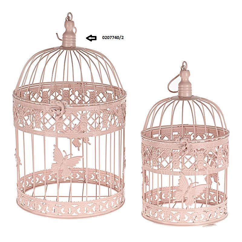 3702070062 METALNI KAVEZ ROZE S/2 25*52cm