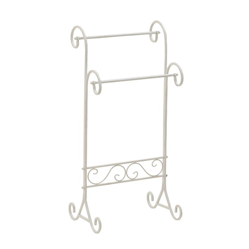 3705690063 METALNI STALAK ANTIK BELI 48X33X97 CM