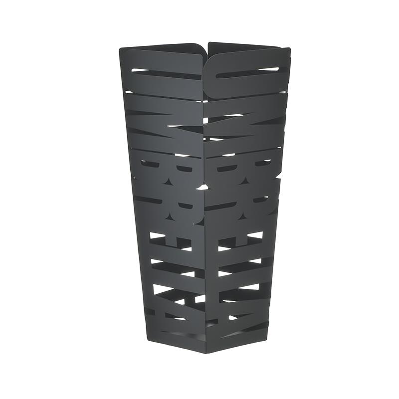 3705690078  METALNI STALAK ZA KIŠOBRANE RUPIČASTI SIVI 20X20X48 CM