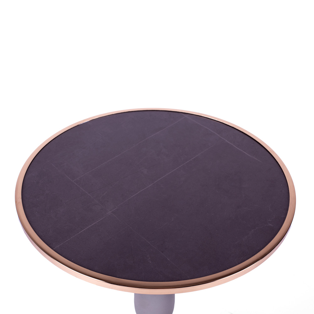 D-227 METALNI STOČIĆ SIVO ZLATNI 62x40x40