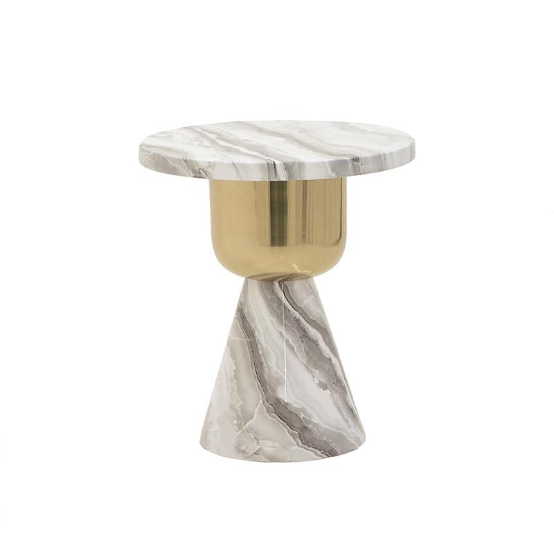3506500048 METALNI STOČIĆ DEZEN MERMER 45X53 CM