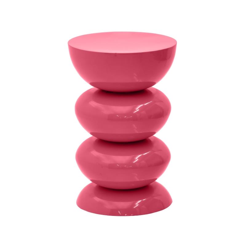 3507870005 METALNI STOČIĆ ROZE VISOKI SJAJ 31X47 CM 