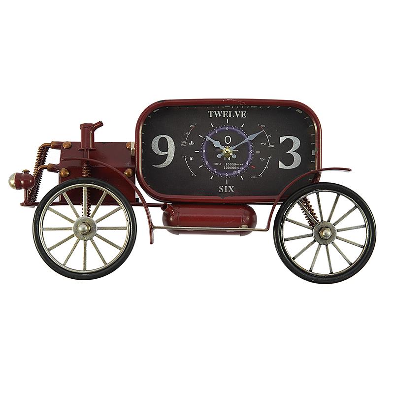 3200980202 METALNI ZIDNI SAT OLD CAR BORDO 43*8*21cm