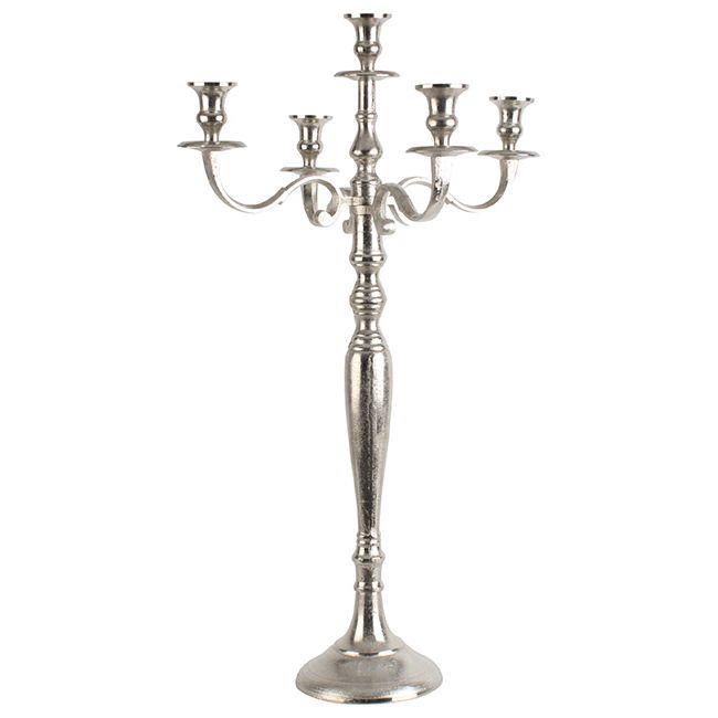 3703880134 METALNI SVEĆNJAK NIKLOVANI 77cm