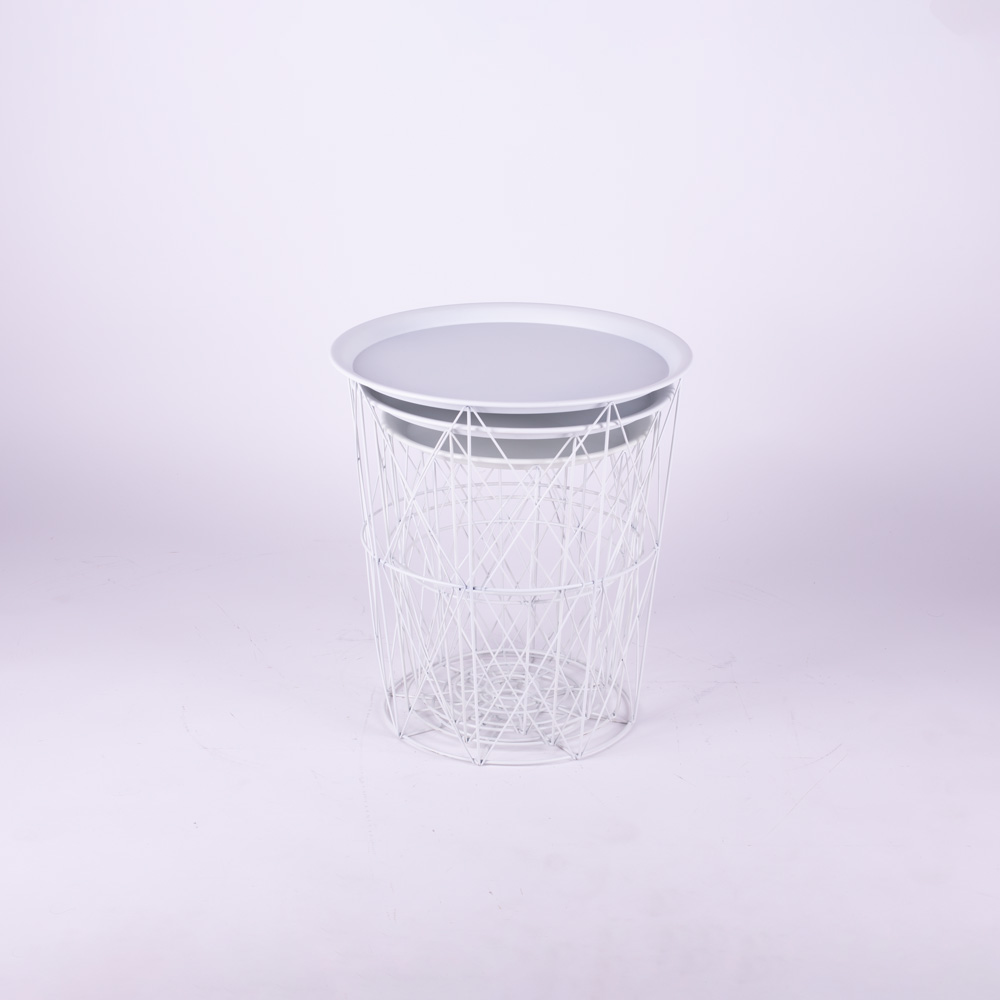 D-162A METALNI ŽIČANI STOČIĆ BELI 35X30 CM