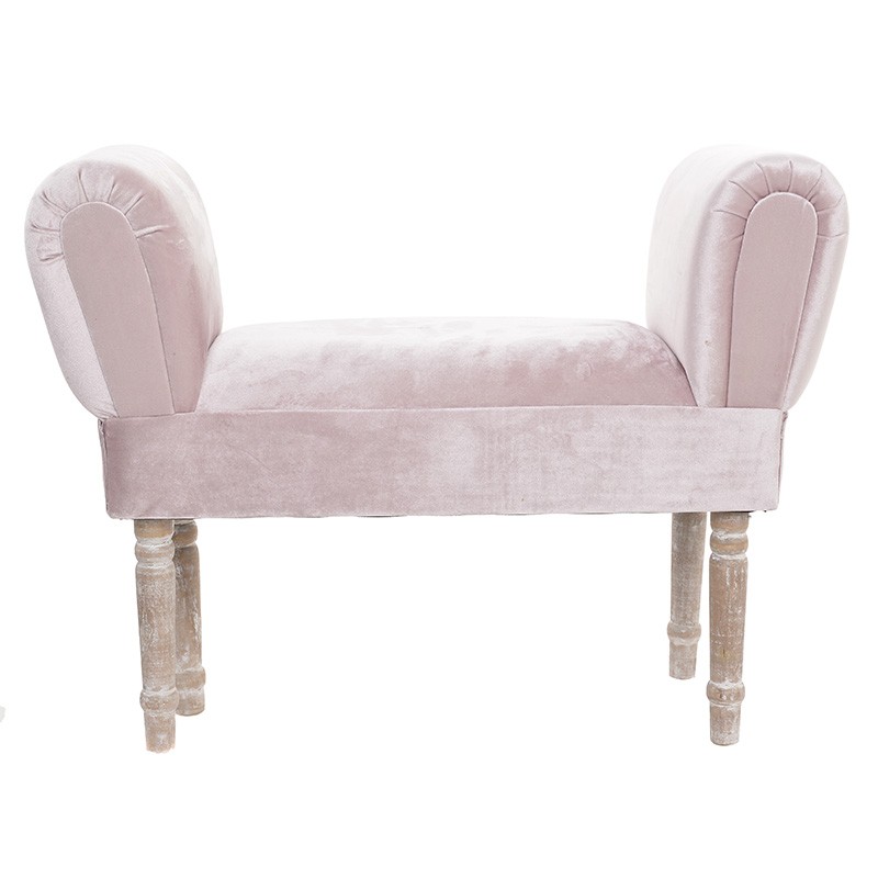 3507210104 MINI KANABE DRVENI TAPACIRANI U ROZE BOJI 
