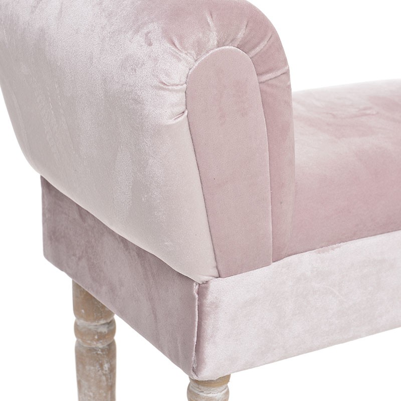 3507210104 MINI KANABE DRVENI TAPACIRANI U ROZE BOJI 
