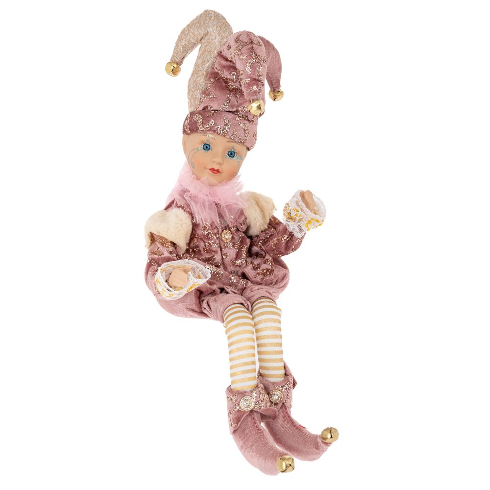 88700 MUZIČKA LUTKA SA POKRETOM ROZE SREBRNA 50 CM