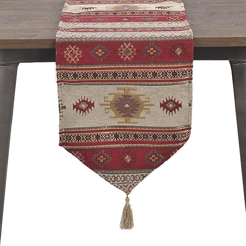 3401990063 NADSTOLNJAK DEKORATIVNI CRVENI 32*140cm