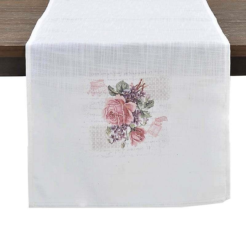 3402740017 NADSTOLNJAK PLATNENI BELI SA ROZE RUŽAMA 