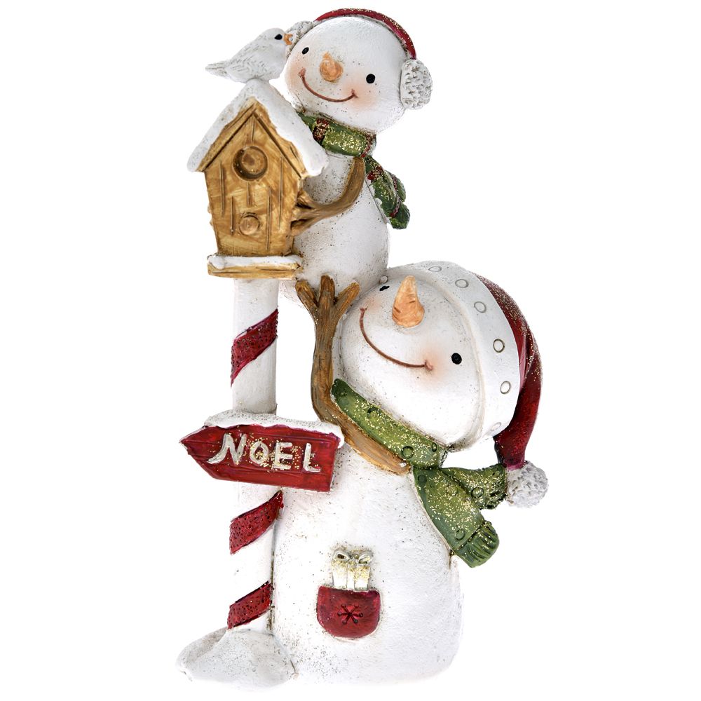 67282 Y NG KERAMIČKA FIGURA SNEŠKIĆI BELI 8*5*14cm