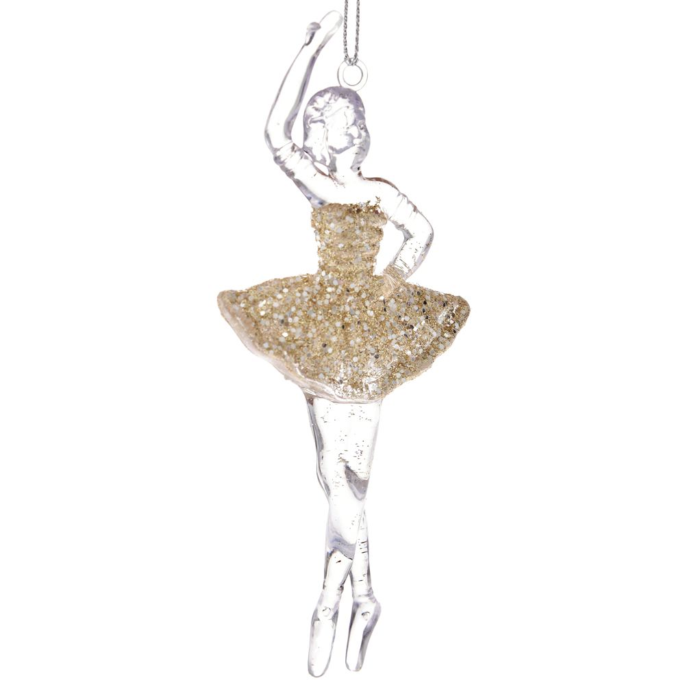 67184 Y NG UKRAS BALERINA 14.5cm BELO-ZLATNA