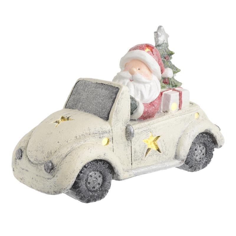 2701460226 NG.FIGURA OD POLIREZINA DEDA MRAZ U AUTOMOBILU 40*19.5*26.5cm